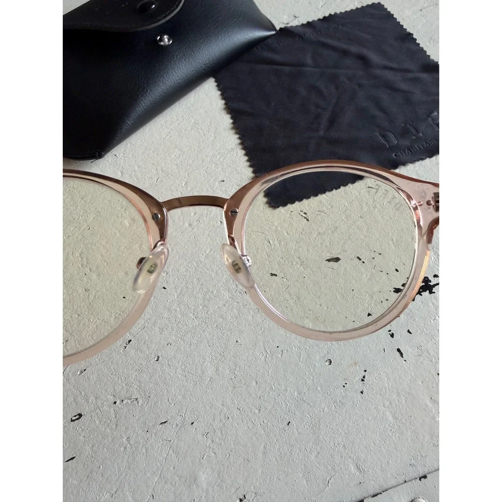 DIFF Eyewear Banks‎ Blue Light Glasses Pink Clear Women's One Size Excellent